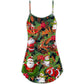 Santa Snowman For Everyone – Women's Summer Sleeveless V-Neck Camisole Dress