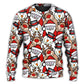 Christmas Cute Santa And Reindeer – Sweater - Ugly Christmas Sweater