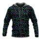 Cute Kitten Neon Glow Style - 3D Hoodie