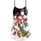 Cute Snowman Cardinal – Women's Summer Sleeveless V-Neck Camisole Dress