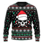 Christmas Skull Santa Hat Candy Style – Sweater - Ugly Christmas Sweater