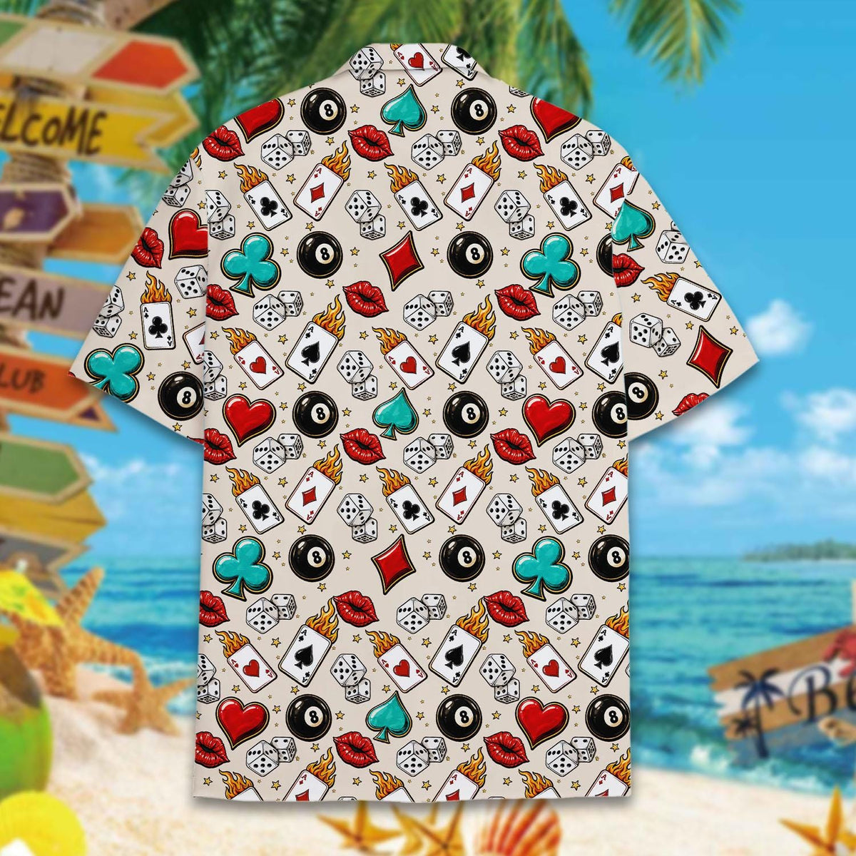 Casino Cocktail Las Vegas Poker Summer Party – Hawaiian Shirt