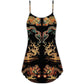 Royal Asian Dragon Art – Women's Summer Sleeveless V-Neck Camisole Dress