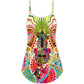 Hippie Peace Love Guitar – Women's Summer Sleeveless V-Neck Camisole Dress