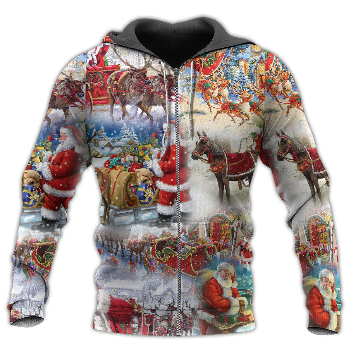 Christmas Believe In Magic Quote Art – 3D Hoodie