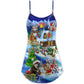Christmas Cats Santa Love Gifts – Women's Summer Sleeveless V-Neck Camisole Dress