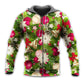 Christmas Fir Tree And Poinsettia Floral - Hoodie