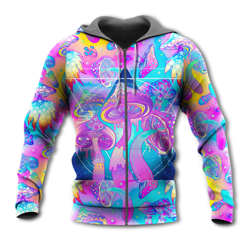 Hippie Mushroom Psychedelic Magical Eye Art – 3D Hoodie
