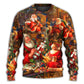 Christmas Funny Santa Gift Xmas Is Coming – Sweater - Ugly Christmas Sweater