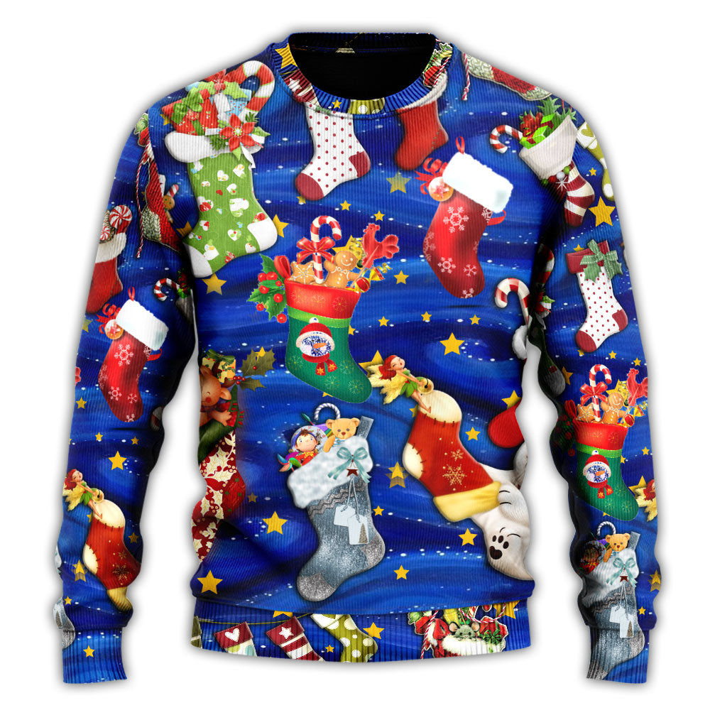 Christmas Socks Tree Seasons Of Joy – Sweater - Ugly Christmas Sweater