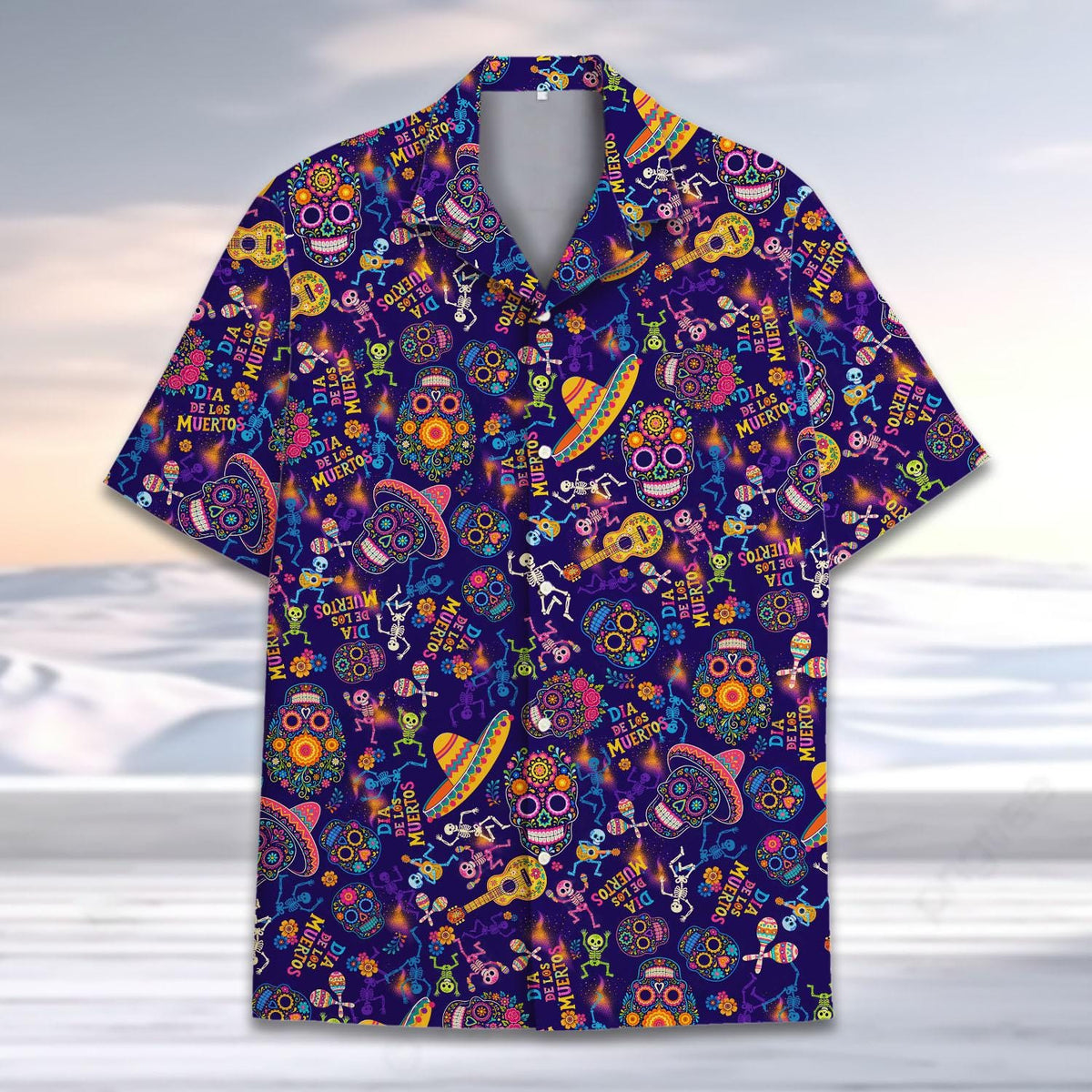 Day Of The Dead Colorful Sugar Skull Festival – Hawaiian Shirt