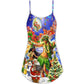 Christmas Island Aloha Holiday Vibes – Women's Summer Sleeveless V-Neck Camisole Dress