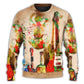 Abstract Colorful Guitar Art Style – Sweater - Ugly Christmas Sweater