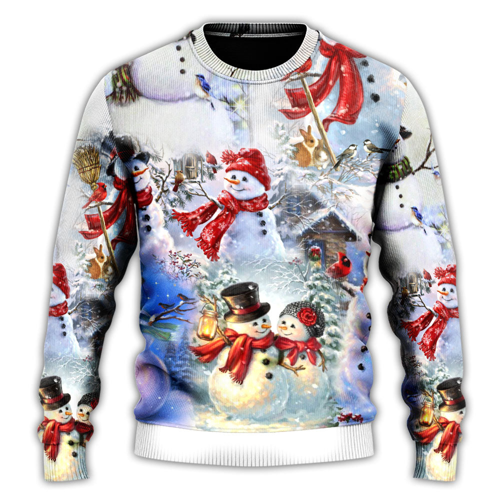 Snowman Christmas Merry Xmas Style – Sweater - Ugly Christmas Sweater