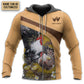 Old Rooster And Chick Personalized - 3D Hoodie
