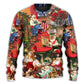 Christmas Santa Daily Life Art Style – Sweater - Ugly Christmas Sweater