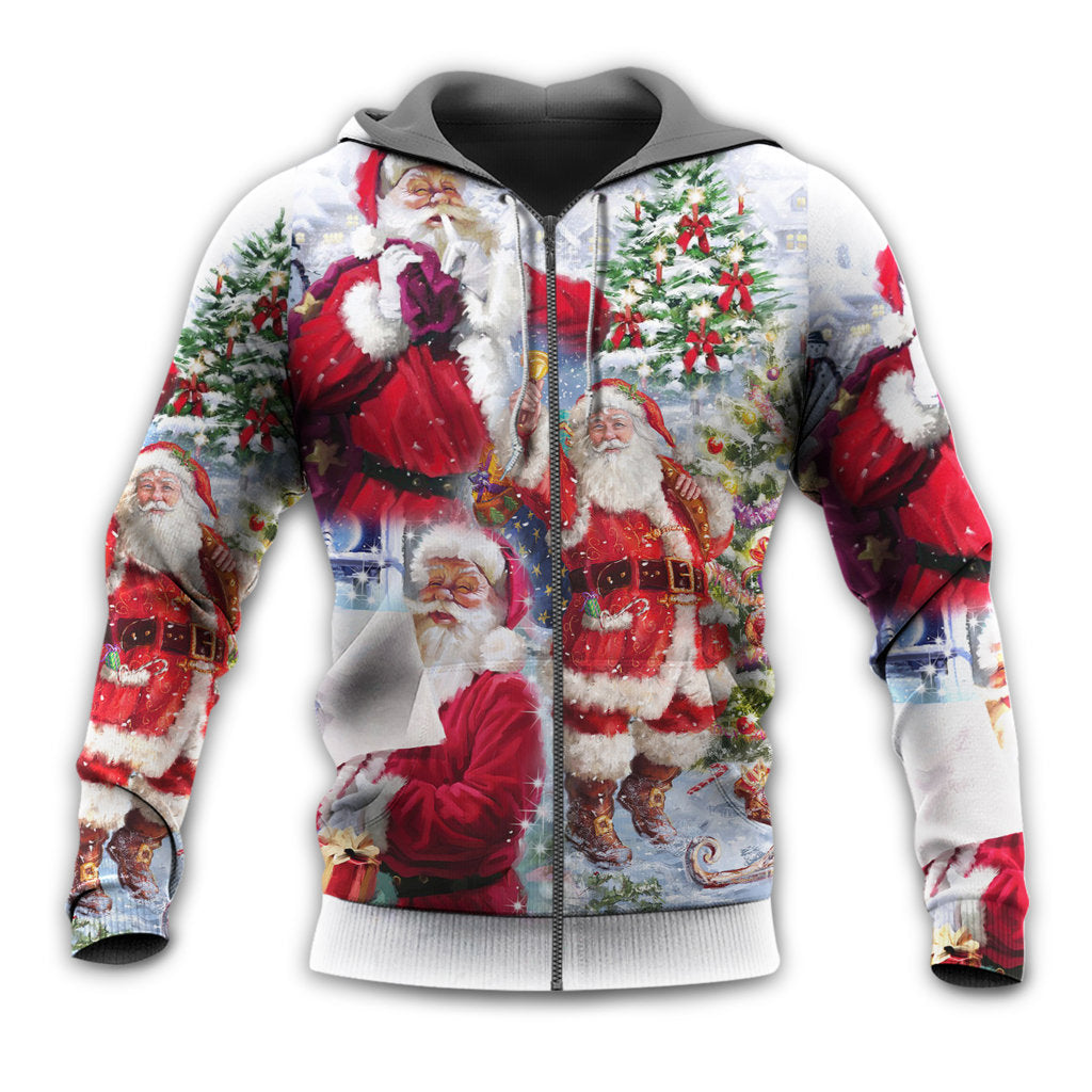 Christmas Santa Is Coming Style - 3D Hoodie