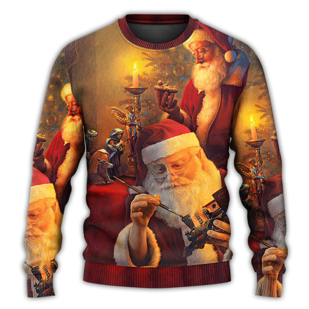 Christmas Santa Spirit Of Christmas Art – Sweater - Ugly Christmas Sweater