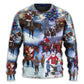 Christmas Santa Cowboy Love Children – Sweater - Ugly Christmas Sweater