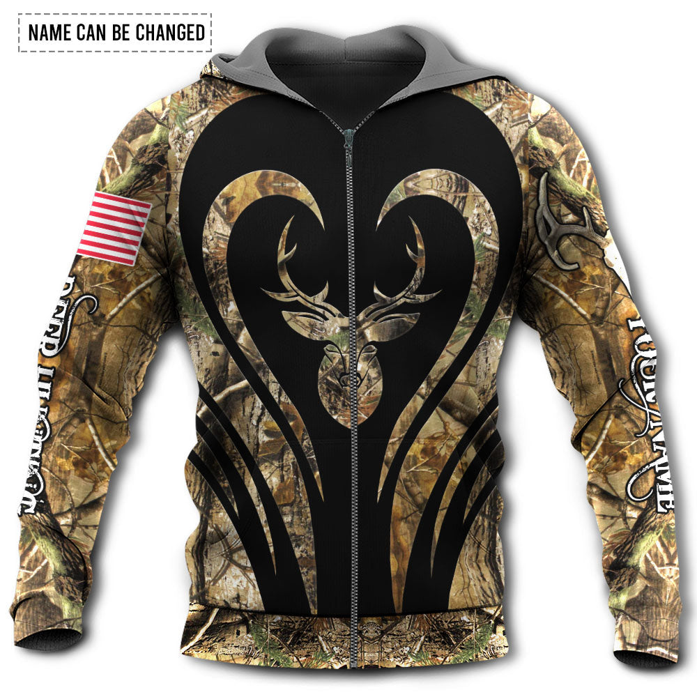 Deer Hunting Lover Personalized Style - Hoodie