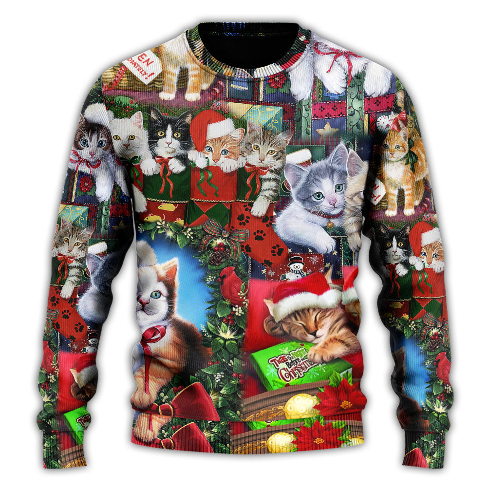 Cat Christmas Tree Merry Xmas – Sweater - Ugly Christmas Sweater