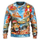 Funny Cat Pizza Lover Style – Sweater - Ugly Christmas Sweater