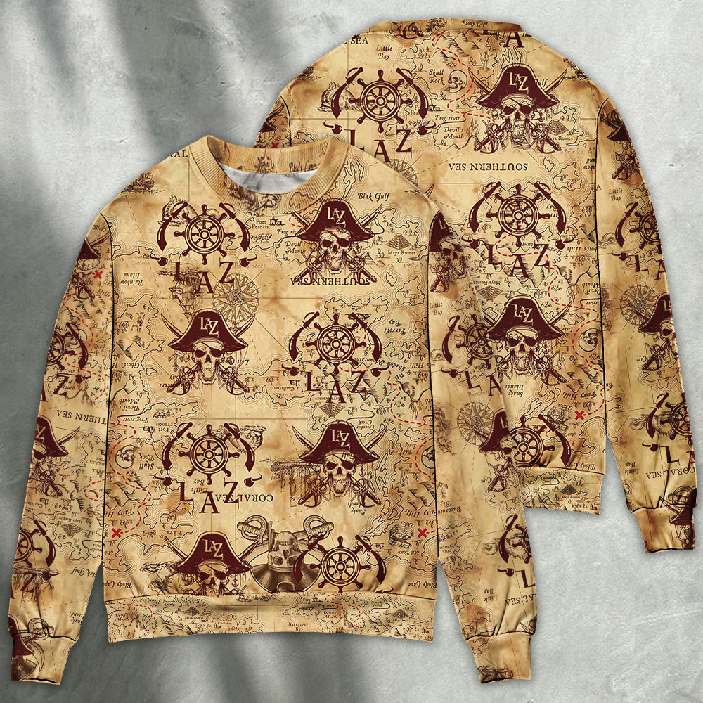 Pirate Skull Lover Unique Art Style – Sweater - Ugly Christmas Sweater