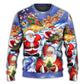 Christmas Funny Santa Happy Xmas Is Coming – Sweater - Ugly Christmas Sweater