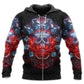 Skull Electric Dream Quote Art – 3D Hoodie