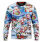 Santa And Snowman Christmas Holiday – Sweater - Ugly Christmas Sweater