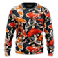 Colorful Koi Fish Swimming Art – Sweater - Ugly Christmas Sweater