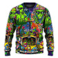 Hippie Space Alien Cosmic Art – Sweater - Ugly Christmas Sweater