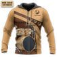 Old Drummer And Lady Personalized - 3D Hoodie