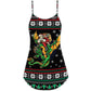 Christmas Santa And Dragon – Women's Summer Sleeveless V-Neck Camisole Dress