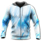 Music Notes Dark Blue Art - 3D Hoodie