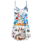 Christmas Sparkling New Year – Women's Summer Sleeveless V-Neck Camisole Dress