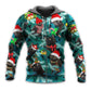 Christmas Black Cat Jolly Mood - 3D Hoodie
