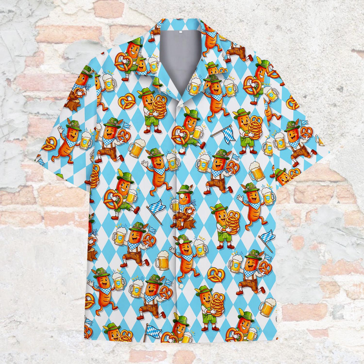 Oktoberfest Sausage Bavarian Pretzel Festival – Hawaiian Shirt