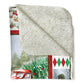 Cardinal Red Truck Christmas Flannel Blanket For Relaxing At Home And Travel