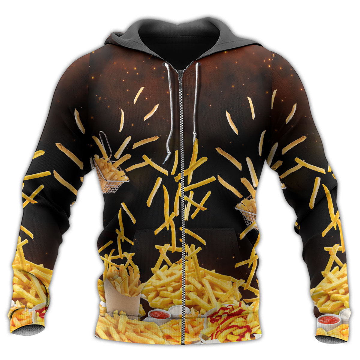 French Fries Fast Food Lover - 3D Hoodie