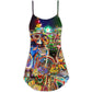 Christmas All You Need Is A Bike – Women's Summer Sleeveless V-Neck Camisole Dress