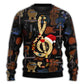 Christmas Guitar Happiness Santa Hat – Sweater - Ugly Christmas Sweater