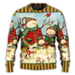Christmas Cute Snowman Happy Xmas – Sweater - Ugly Christmas Sweater