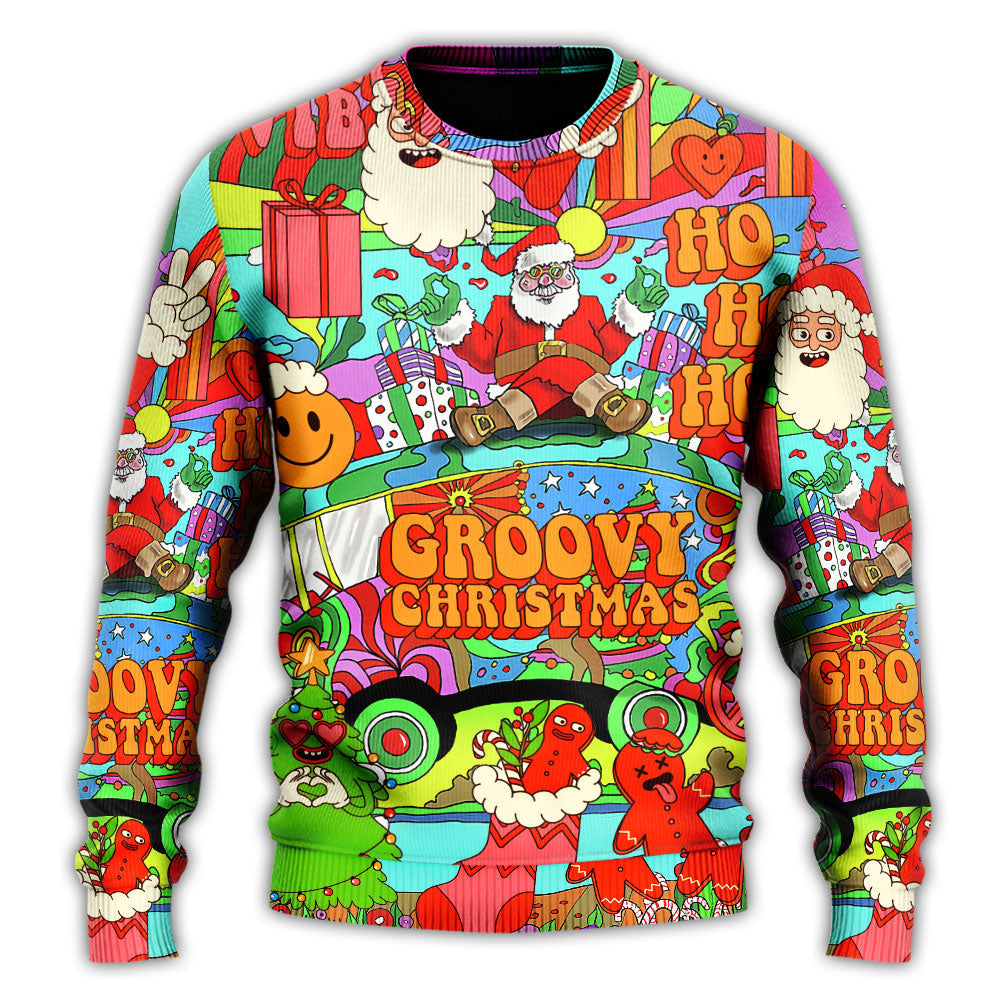Christmas Hippie Santa Bus Peace – Sweater - Ugly Christmas Sweater