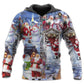 Santa Snowman Happy Holidays - 3D Hoodie