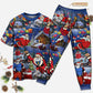 Christmas Flying Super Santa - Pajamas Short Sleeve - Owls Matrix LTD