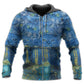 Cat Starry Style Night Art – 3D Hoodie