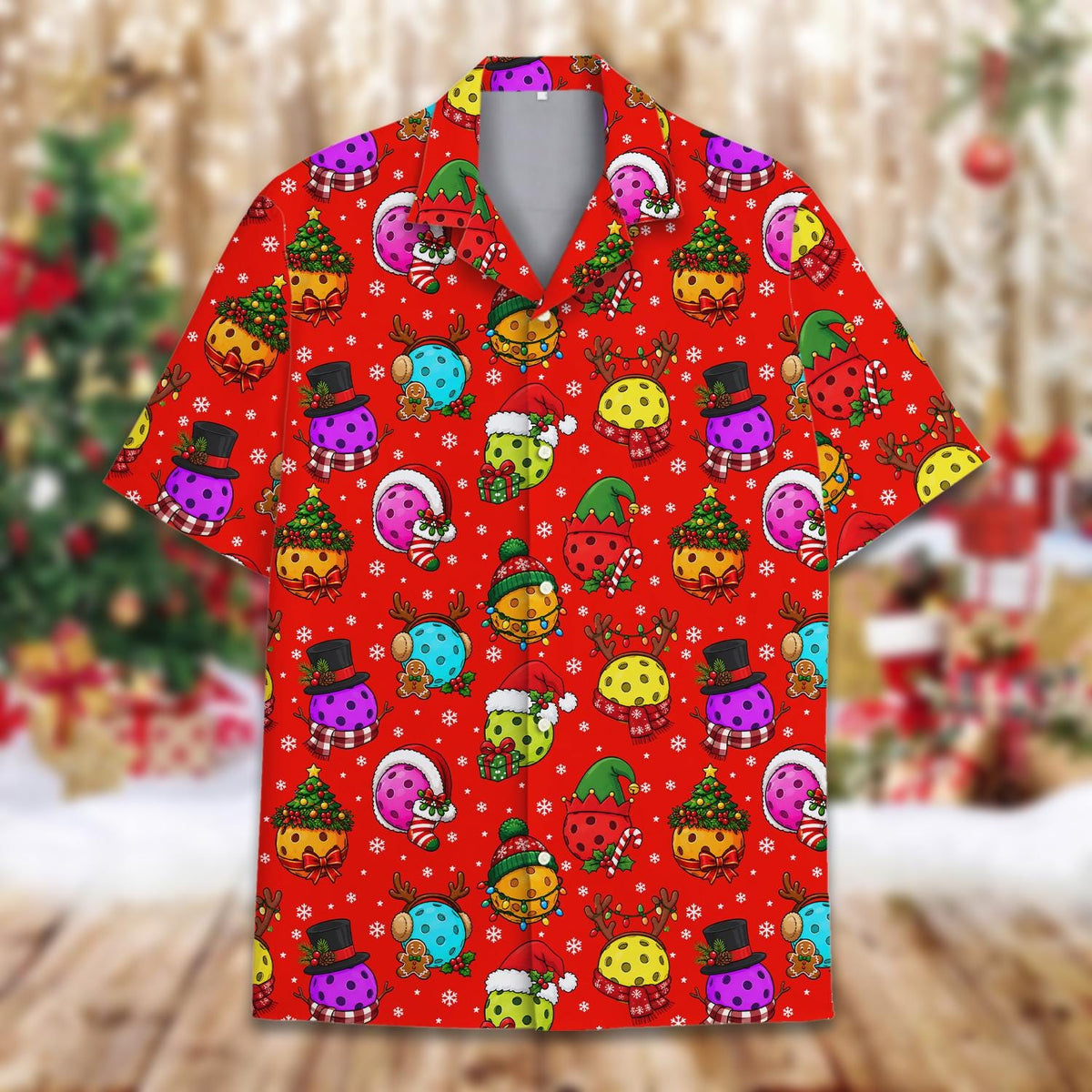 Christmas Pickleball Funny Holiday Ball Festive 3 – Hawaiian Shirt
