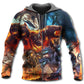 Cute Dog Animation Art - 3D Hoodie
