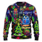 Christmas Bright Neon Lighting Art – Sweater - Ugly Christmas Sweater